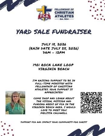 Yard Sale Fundraiser for Fellowship of Christian Athletes - Va Beach