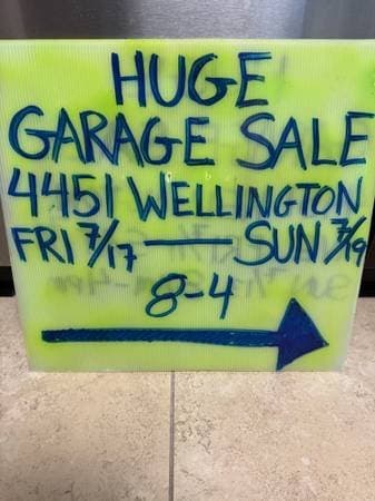 Huge garage sale