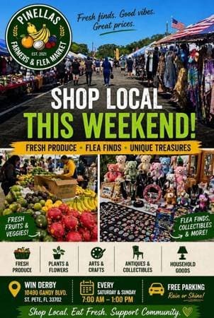Pinellas Farmers & Flea Market RAIN OR SHINE