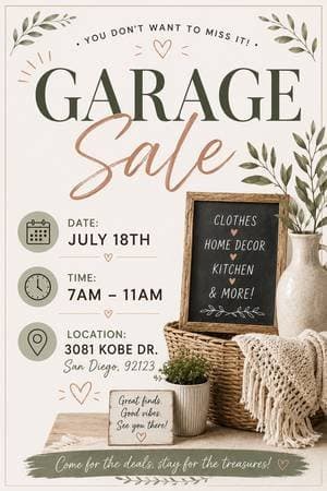 GARAGE SALE