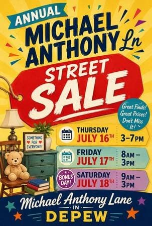 MICHAEL ANTHONY LANE ANNUAL STREET SALE