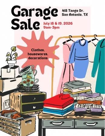 GARAGE SALE, MOVING!!!!