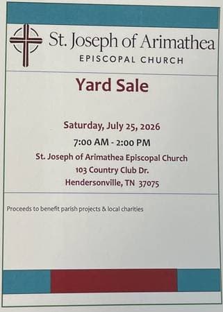 Church Wide YARD SALE