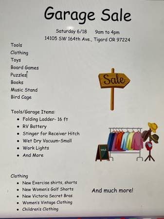 Large Two-Family Yard Sale