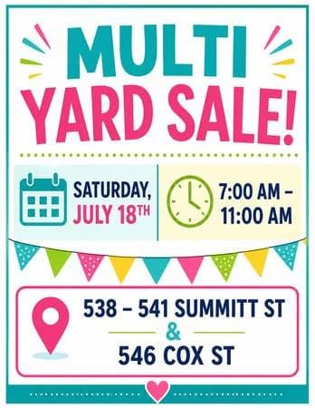 Multi Yard sale - Midtown