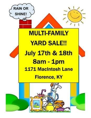 Huge 4-Family Garage Sale