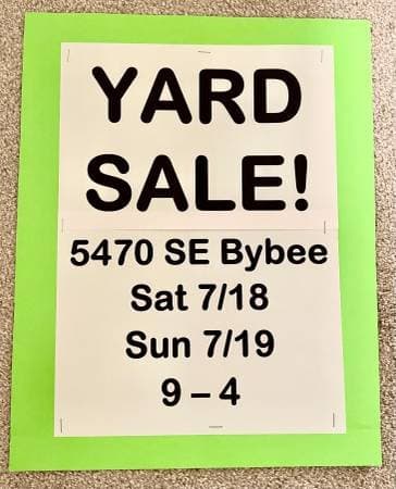 Yard Sale!
