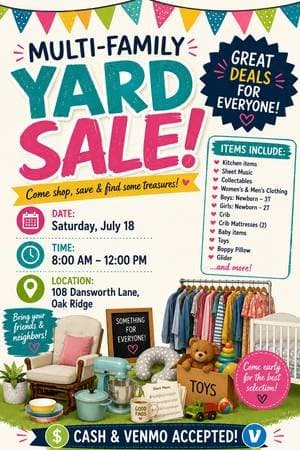 Multi-Family Yard Sale
