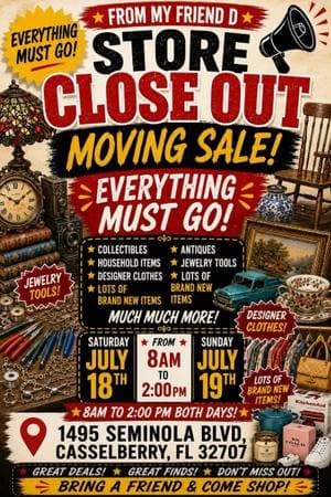 Massive massive moving sale/garage sale
