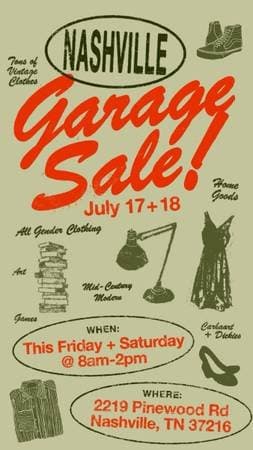 Garage sale - tons of vintage clothes