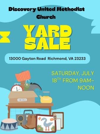 Discovery United Methodist Church Yard Sale