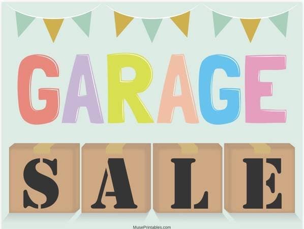 Garage Sale Saturday Only