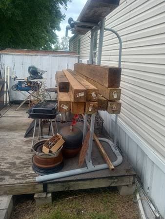 Backyard Sale Reclaimed Materials Wood and Metal