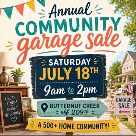 ----Community GARAGE Sale--- Butternut Creek New South Hillsboro---