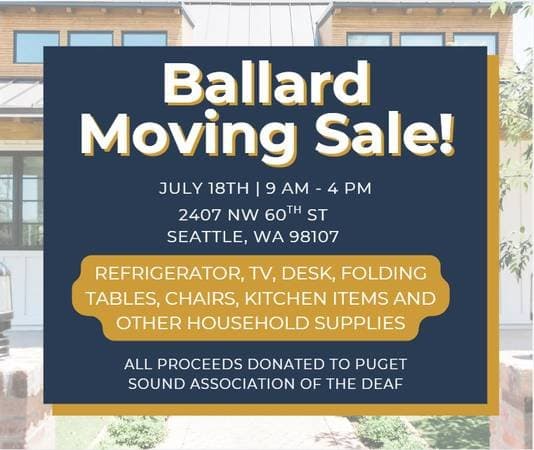 Ballard Moving Sale!