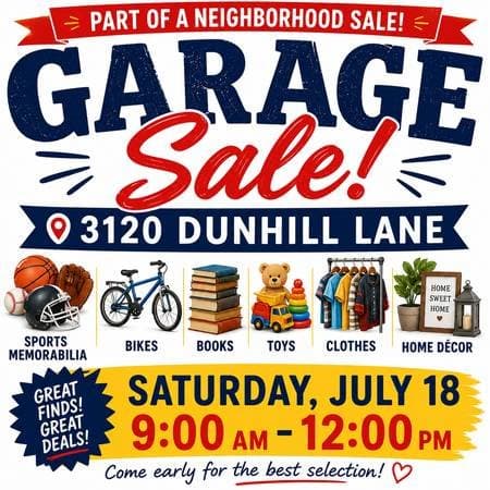 Day 2: neighborhood sale