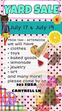 Yard sale!!
