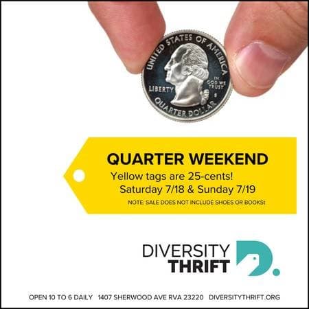 25-Cent Sale at Diversity Thrift