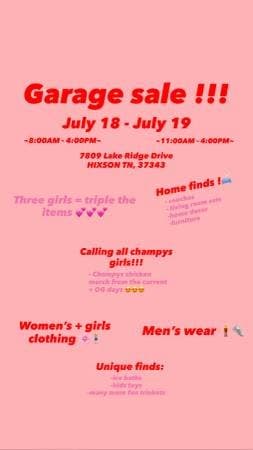 GARAGE SALE