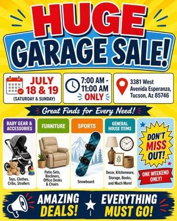 GARAGE SALE