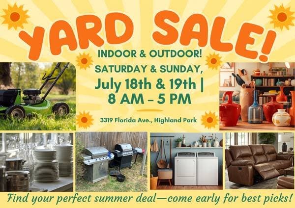 Estate Sale-Everything Priced to Go, Go, Go!