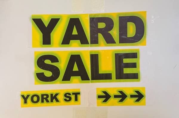 Yard Sale 18 & 19th 10-5